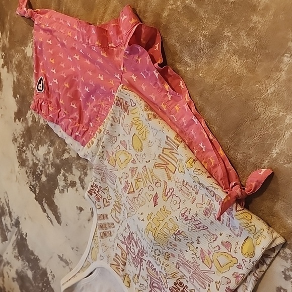 Pink Victoria's Secret Set. Ribbed tank top and Y2K lounge shorts. Both sizes: M - Picture 3 of 9